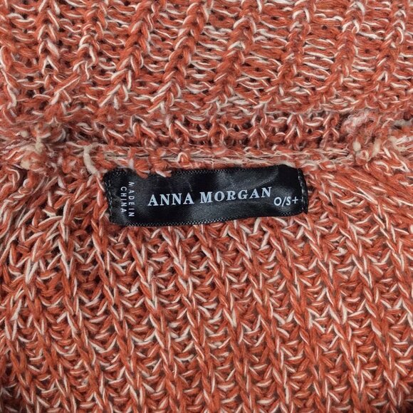 Anna Morgan Poncho Tunic Sweater One Size Cable Knit Cowl Neck Dolman - Picture 8 of 8